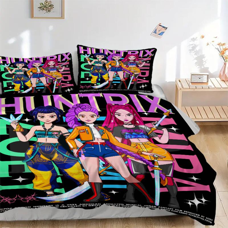 Huntresses Future Print 3Pcs Bedding Setduvet Cover With 2 Bedropillowcase Home Birthday Gift