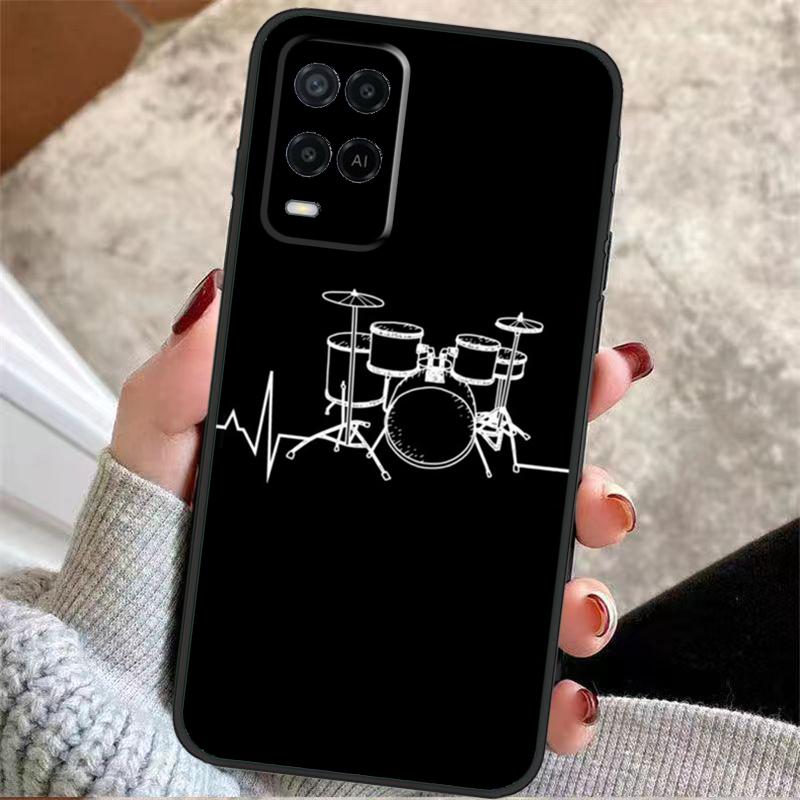 Drum Drummer Music Dj Case For Oppo A57 A17 A77 A40 A78 A54 A74 A94 A76 A16 A96 A18 A60 A80 A38 A58 A98 A15 A5 Pro