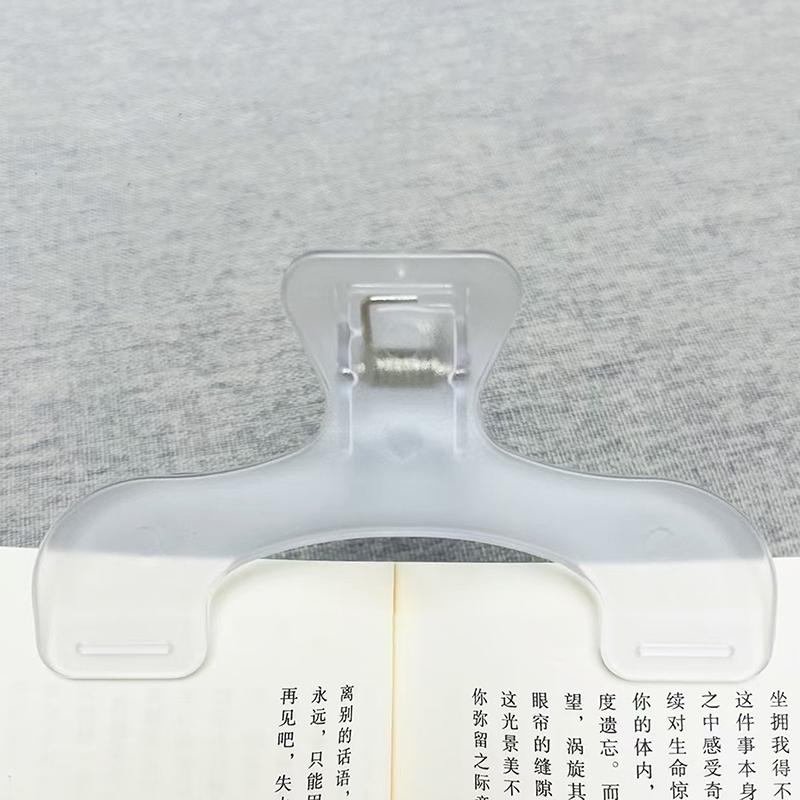 Simple Fixed Book Clips Frosted Transparent Page Holder For Reading Tool Memo Clip Kawaii Desk Accessories Practical Note Holder