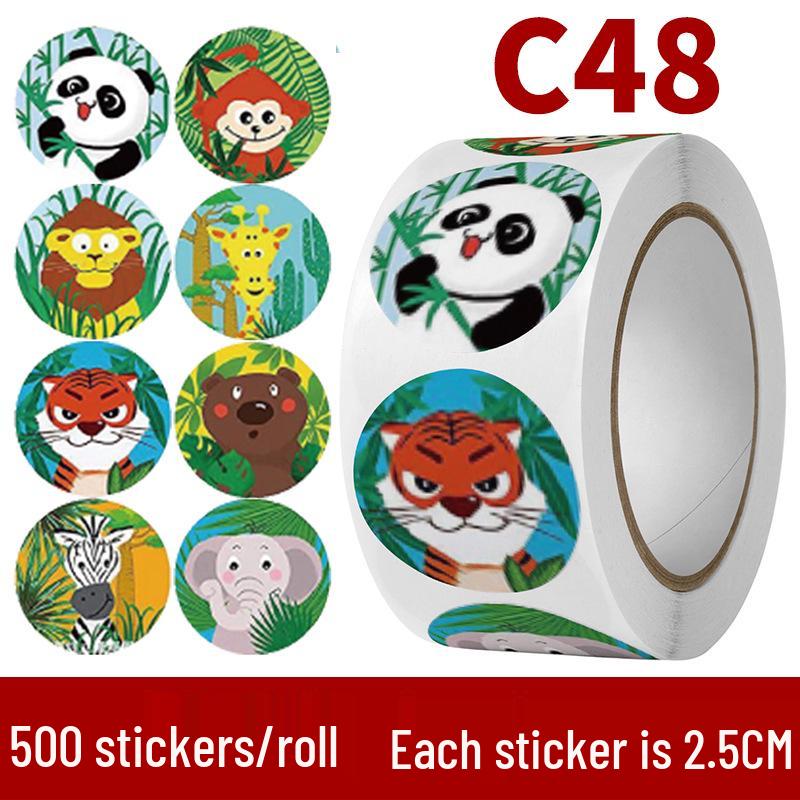 

Новый стиль милые наклейки с животными для детей – Наградные наклейки «Спасибо, учитель» 25mm, 500 stickers/roll