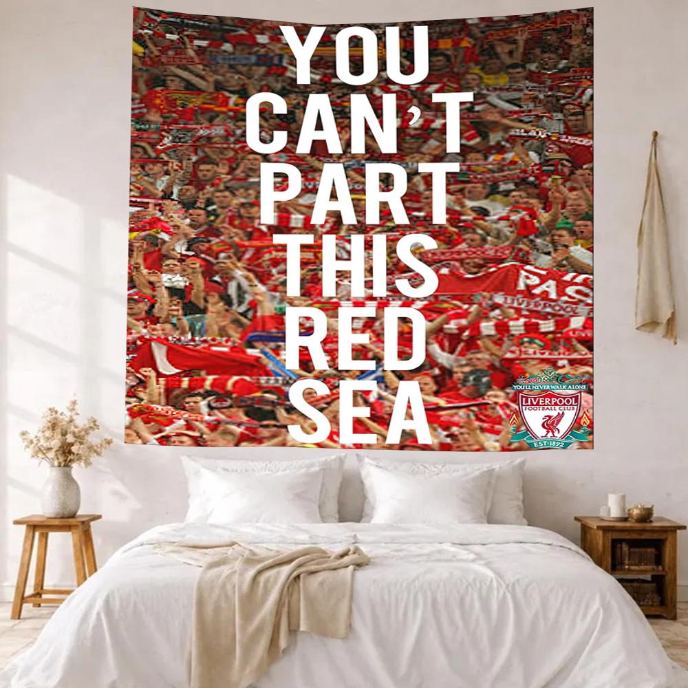 Liverpool Football Club Wall Decor Tapestry Art For Pet Memorial Birthdaywedding Party Backdrop Family Gift