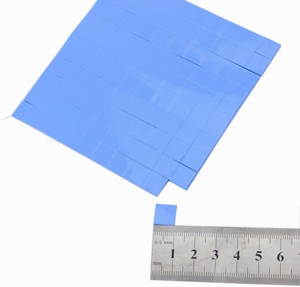 100pcs/lot10x10x1mm GPU CPU PS3 PS2 XBOX Heatsink Cooling Thermal Conductive Silicone Pad Works For TV Boards Proper Electronics