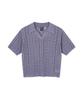 OUTDOOR PRODUCTS W Open Collar Cable Knit (Lavender)