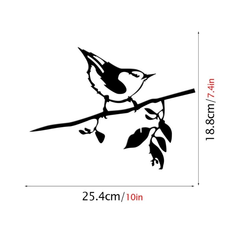 Metal Bird Stake Outdoor Garden Bird Statue Decorative Metal Animal Silhouettes for Tree Garden Decorative Bird Ornament