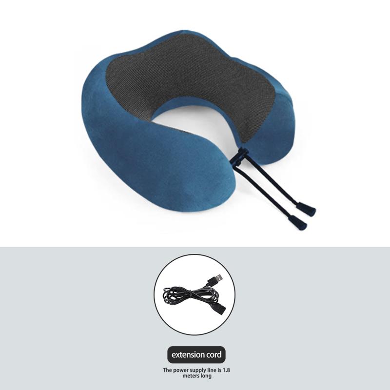 

Durable And Safe Neck Massager/3 Adjustable Heating Functions/Cervical Spine Relaxation/Trapezius Thermotherapy/U Shaped Pillow/Nap Sleep Use UK-Plug