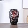 Retro Painted Ceramic Vase Classical Porcelain Plant Pots Table Decoration Flower Arrangement Floral Vases Room Aesthetic Decor