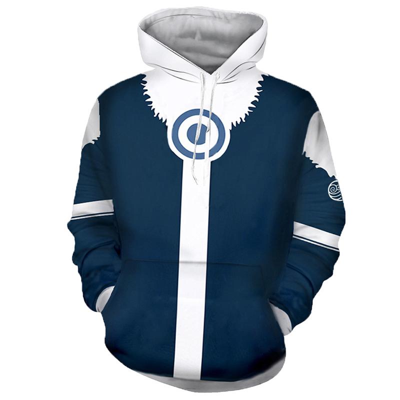 

Airbender Avatarthe Last Hoodie Cosplay Costume Sweatshirt Pullover Coat Jacket Blue Korra,S