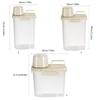 Przenośne Plastikowe Pojemniki do Przechowywania Wytrzymałe Słoiki-Dozowniki na Płatki Zbożowe Dla Entuzjastów Zdrowego Odżywiania Studentów i Gospodyń Domowych