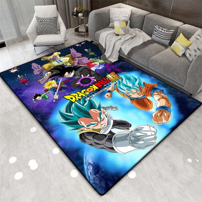 Multi Functional Cartoon Flannel Soft Home Living Room Japanese Cartoon Game Bathroom Kitchen Doormat Anti-skid Carpet.