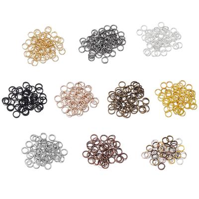 50-200pcs/Lot 3-20mm Open Single Loops Jump Rings Split Rings For Jewelry Finding Making DIY Accessories Connectors Supplies