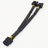 For GPU Graphics Card Power Extension Cable 8pin For PCI-E to 2x 6+2pin for Mining Rig 18AWG Copper Wire Flexible Modular Design