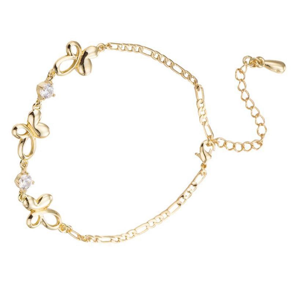 Women Simple Chic Butterfly Shape Bracelet Elegant All-match Hand Chain