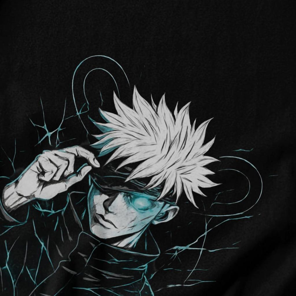 Men T Shirt Anime Jujutsu Kaisen Satoru Gojo Vintage Awesome Summer Y2K Graphic Customized Unisex Clothes T Shirts