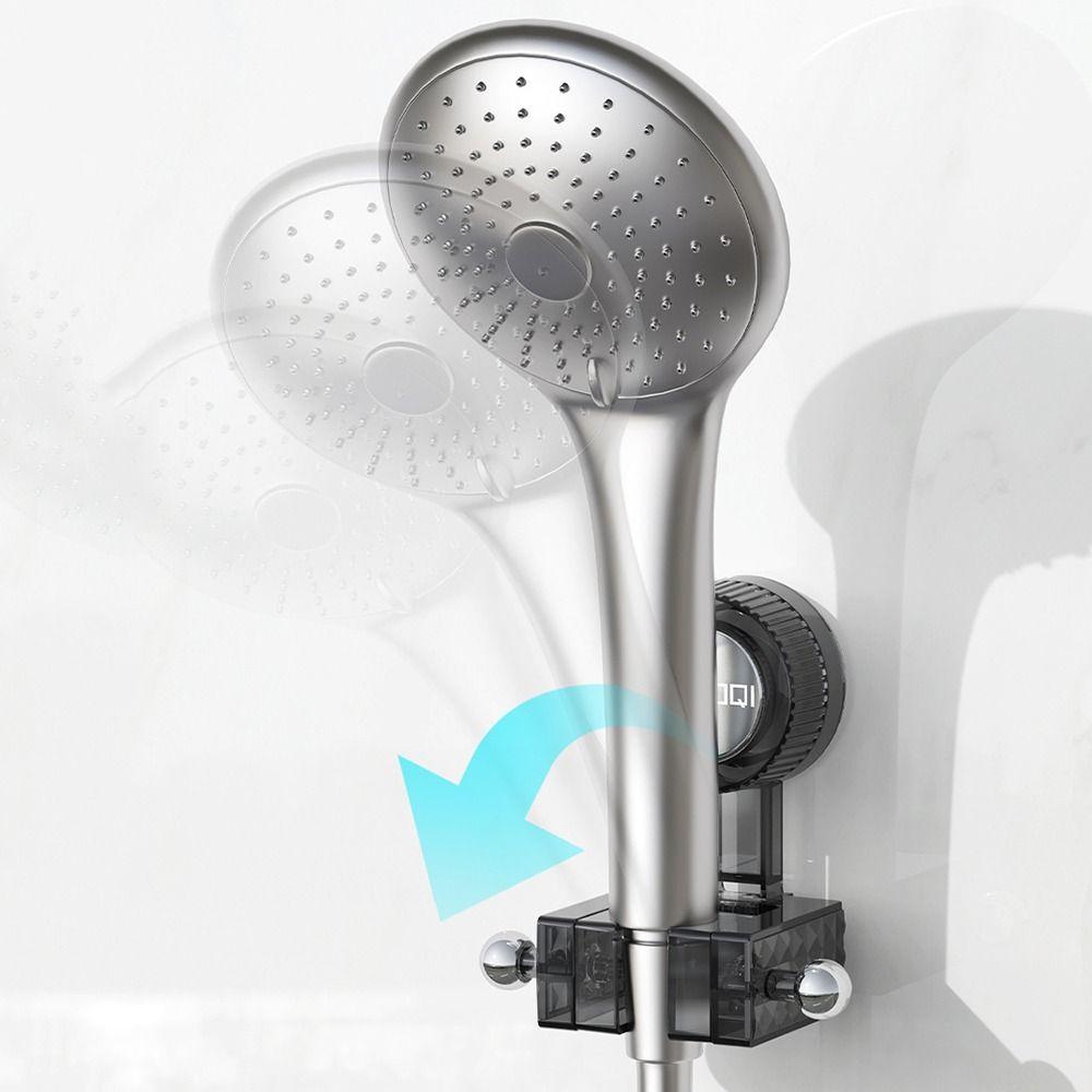 Adjustable Suction Cup Shower Head Holder No Drilling Shower Head Support Stand  Bathroom