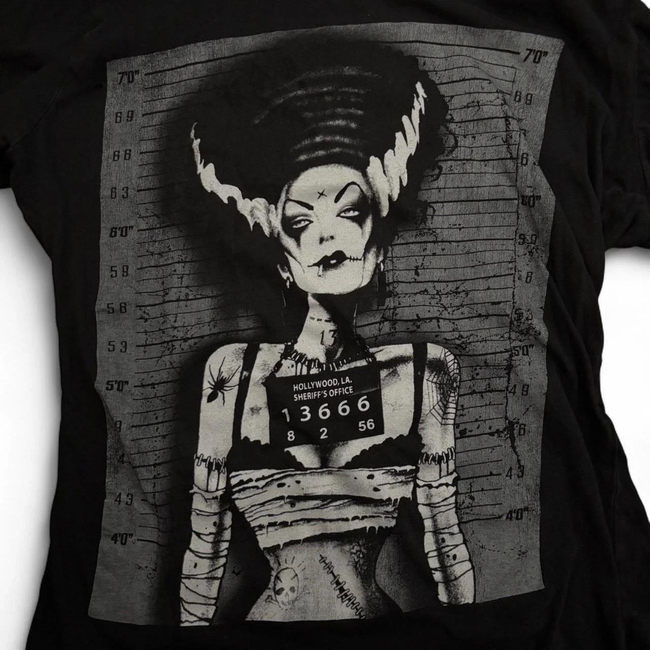The Bride of Frankenstein band 90s Retro style Black T shirt Unisex tee XXXXL