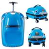 Valise à roulettes bleue pour enfants 3-en-1