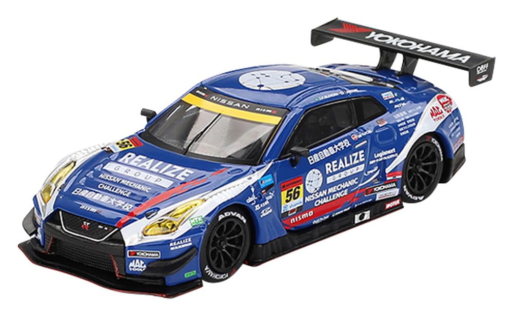 

MINI GT Nissan NISMO GT3 Серия SUPER GT REALIZE Nissan MECHANIC CHALLENGE KONDO RACING Готовое изделие 1/64 GT-R 2023#56 GT-R (Левый руль)