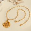 Fashion Statement Shell Necklace for Women Waterproof Stainless Steel Jewelry Bohemian Beach Party Gift