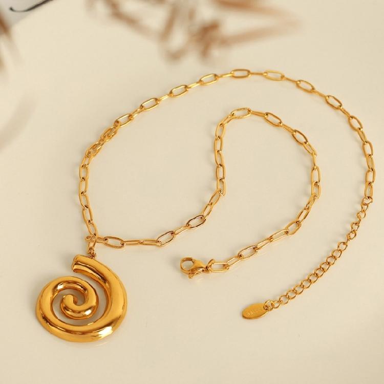 Fashion Statement Shell Necklace for Women Waterproof Stainless Steel Jewelry Bohemian Beach Party Gift