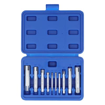 10 Stück Gewindebohrer Ausdreher Hochgeschwindigkeitsstahl Abgebrochener Kopf Schraubenausdreher Set Kit mit Aufbewahrungsbox