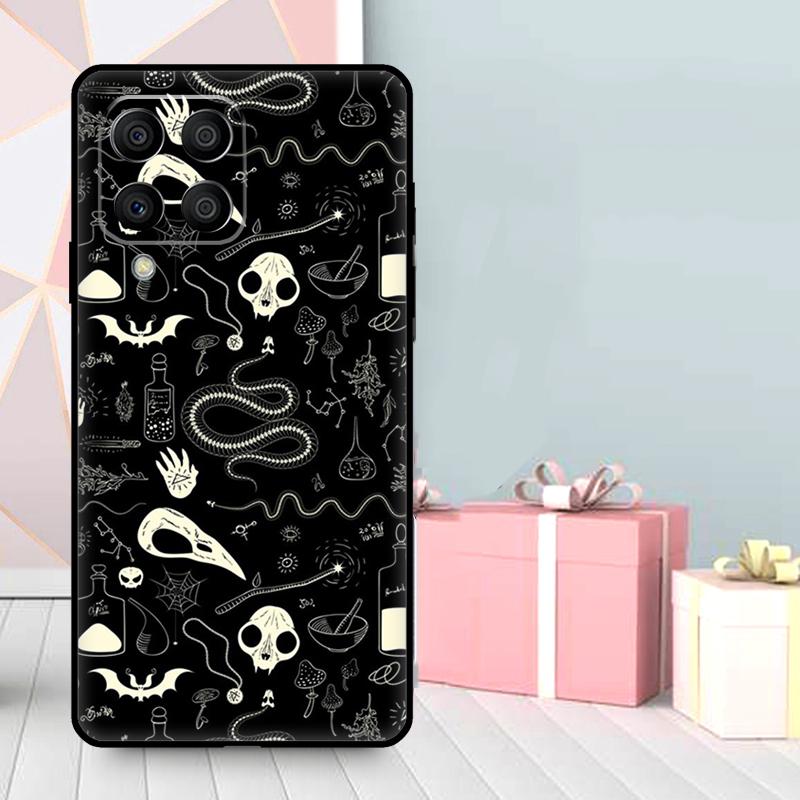 Raven Skull Case For Samsung Galaxy M36 M12 M52 M06 M16 M56 M33 M15 M55 M31 M13 M14 M53 M32 M35 M34 M54