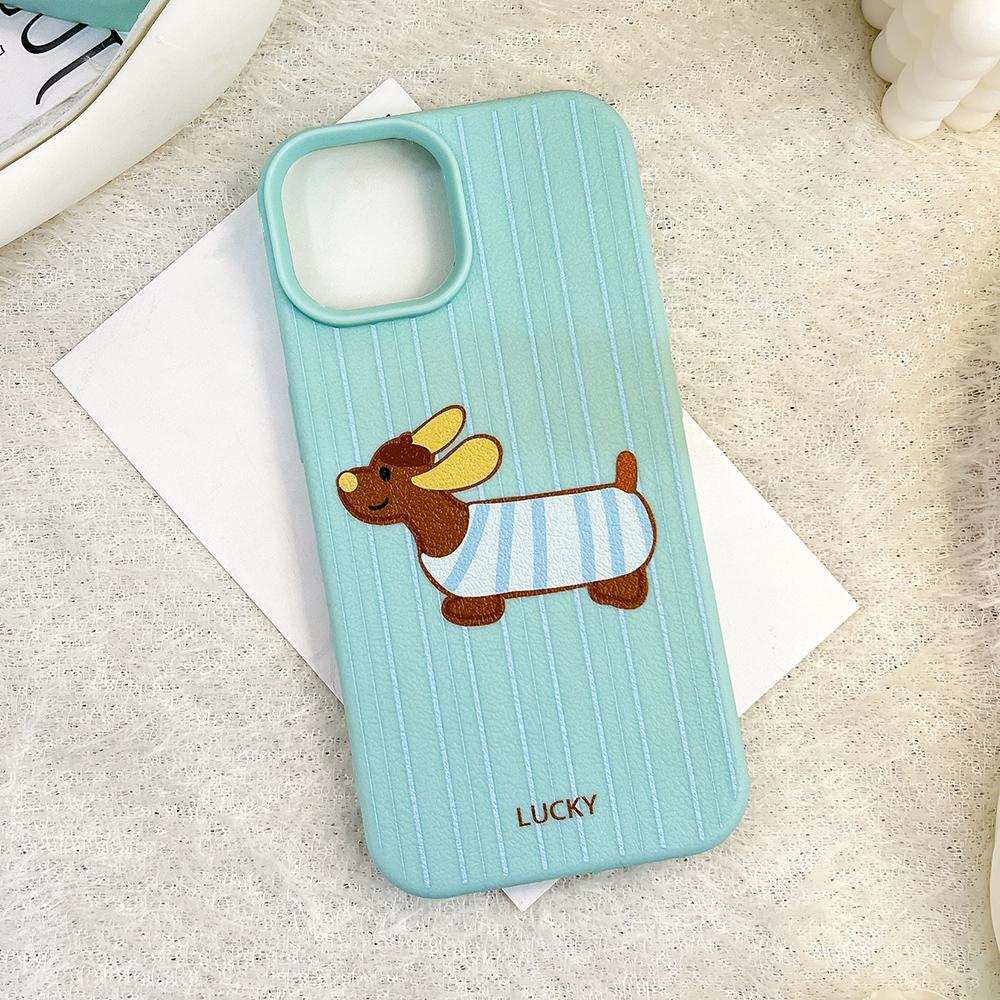 Phone Case for iPhone 11 13 XR XS Max Case iPhone 12 14 15 16 Pro Max 12 Pro 15 Plus Leather Painted Waterproof Drop-proof and Wear-resistant Cartoon