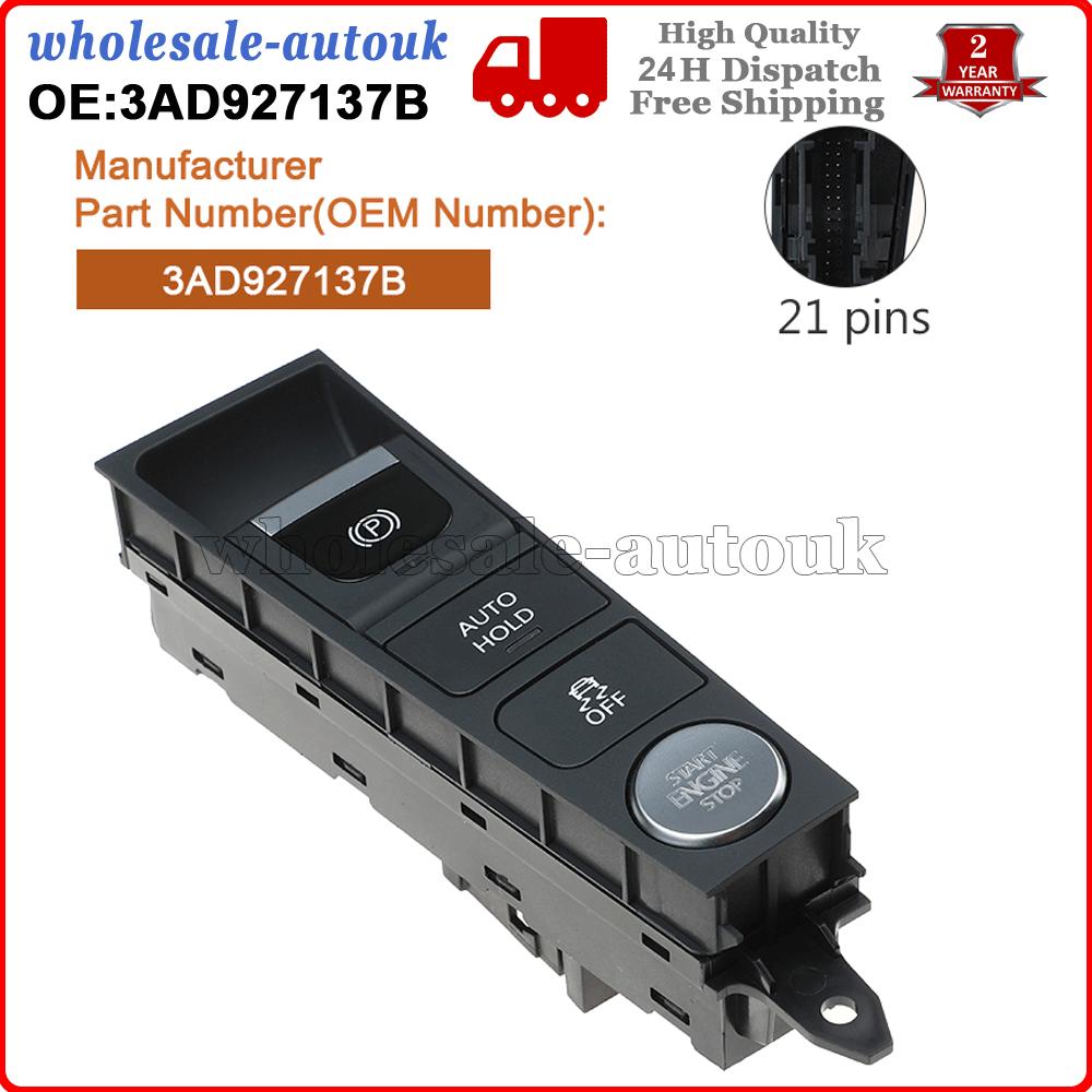 3AD927137B For CC Passat B7 Start Stop ESP EBP Console Parking Switch Button