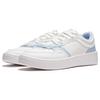Li Ning Xingchu 2.0 V2 Casual Versatile Thick Sole Height Increasing Non-Slip Wear-Resistant Low-Top Skate Shoes Women sneaker White Blue AGCU108-2