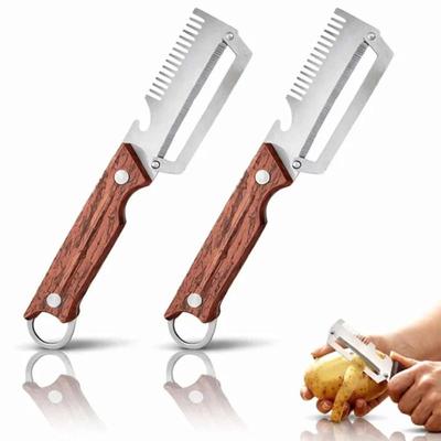 High-Quality 3-1 Stainless Steel Vegetable Fruit Peeler Essential Kitchen Accessory