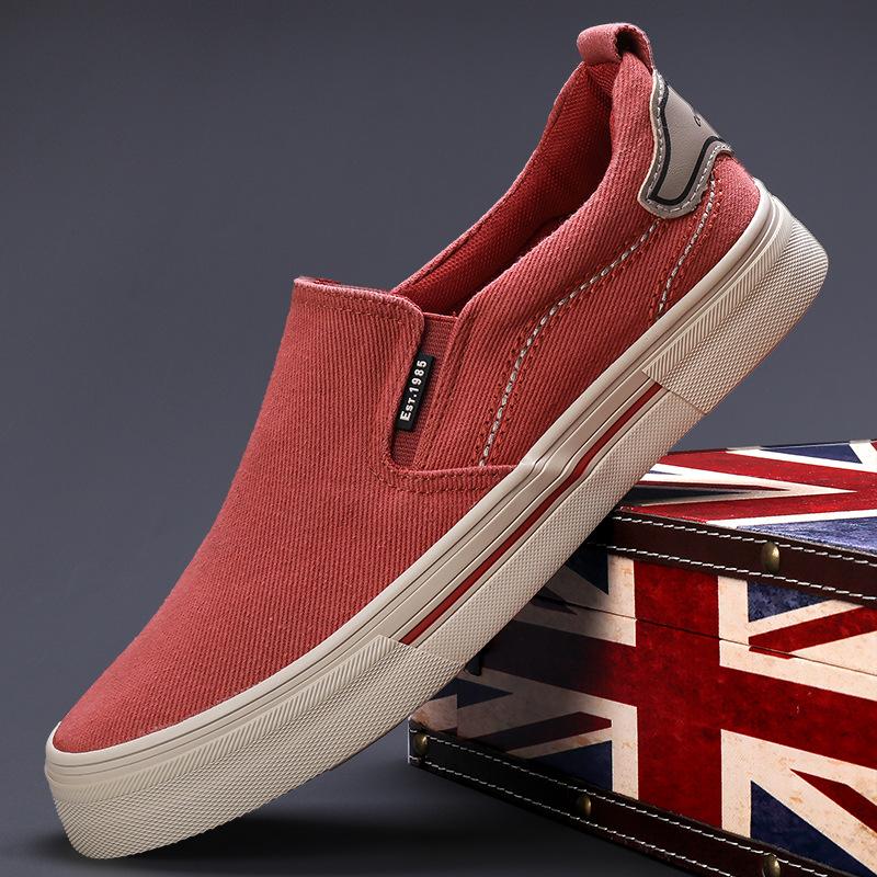 Spring New Men's Shoes Casual and Fashionable Versatile Men's Canvas Shoes Daily Comfortable Flat Bottom Low Top Shoes Men