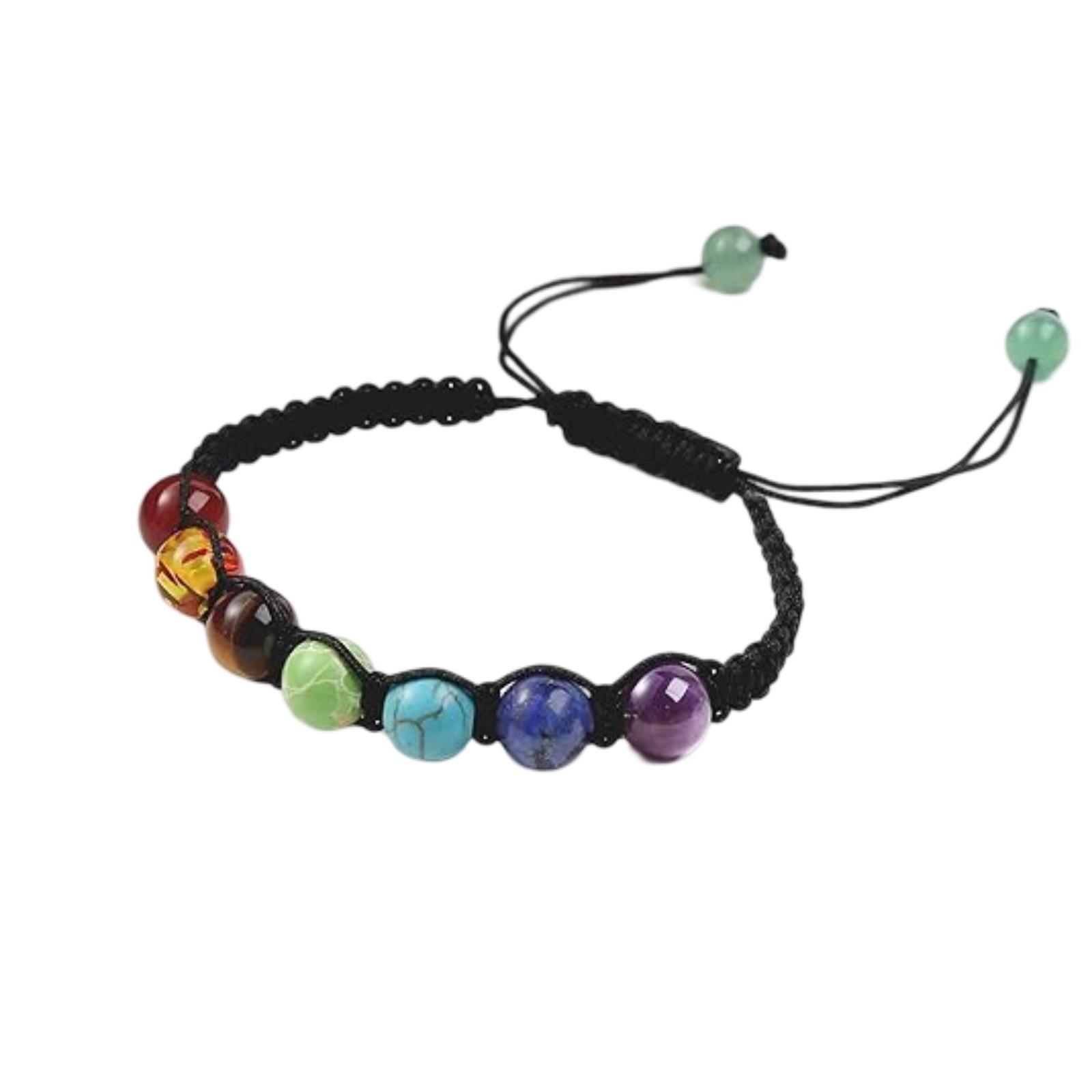 

Цветной хрустальный плетеный браслет ручной работы неформованный хрустальный браслет йога энергетический плетеный браслет из камня