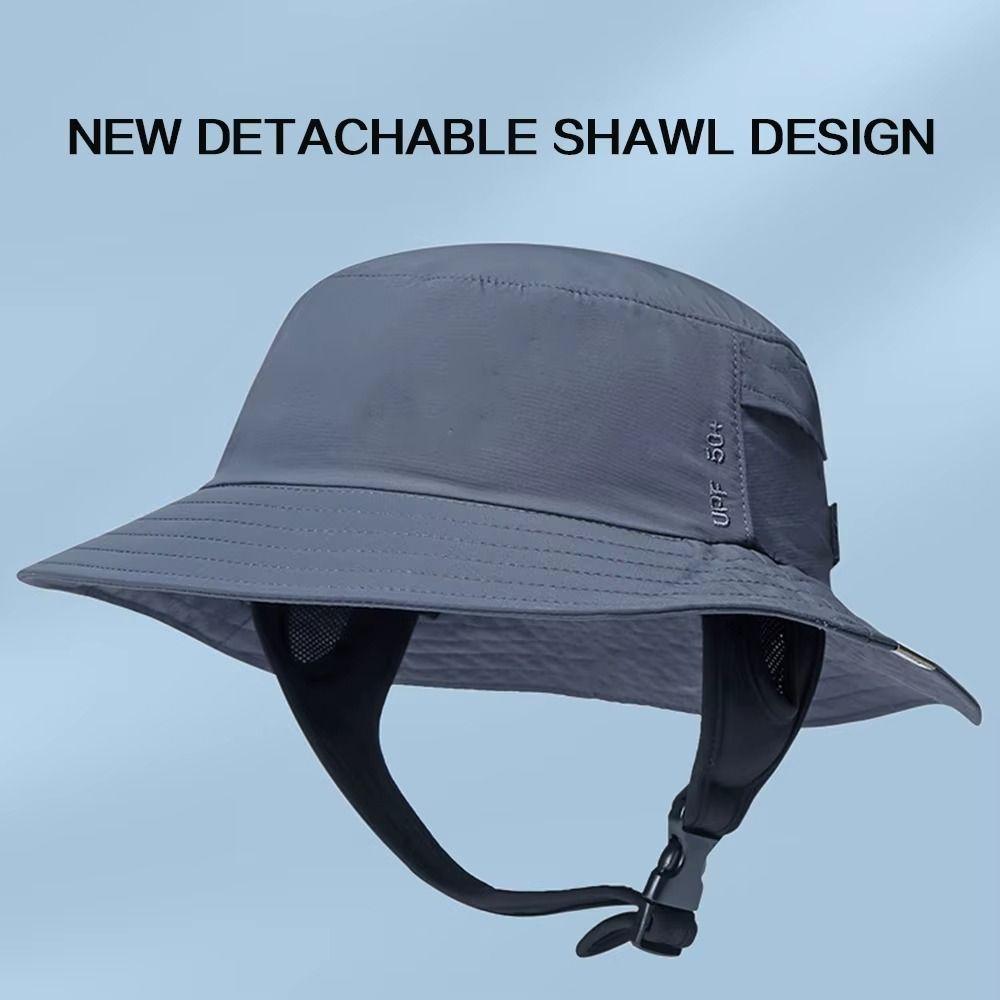 Breathable Surfing Backet Hat Wide-brimmed Fisherman Cap Summer Beach Ladies Sun Hat  Water Sport