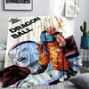Dragon Ball Characters Print Flannel Blanket,High Quality Comfortable for All Seasons,Home Decor,Warmth and Comfort,Perfect for Christmas Gifts