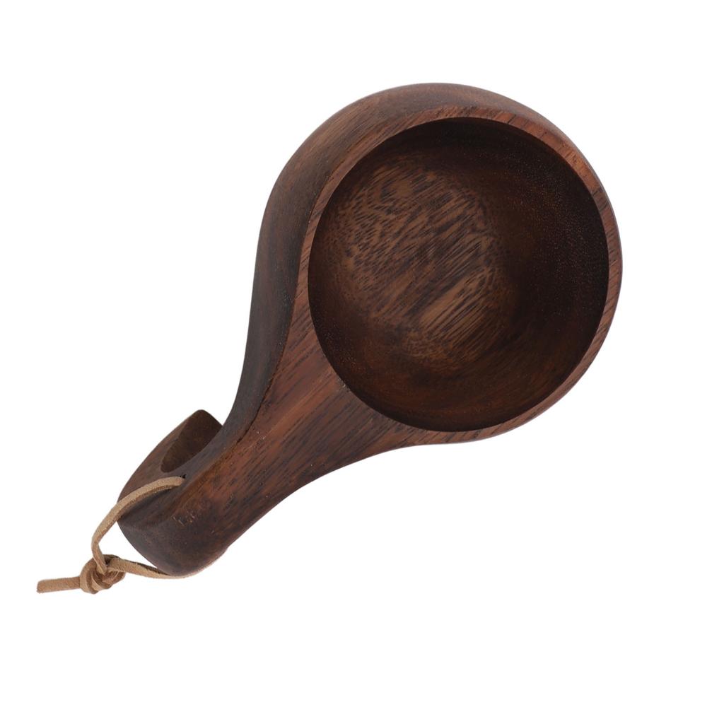 220ml Wooden Coffee Cup Comfortable Grip Handmade Eco Friendly Hot Drink Tea Cup with Anti Slip Hand