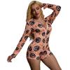 Sexig Slim-Fit Pumpa Dam Halloween Onesie Pyjamas - Europeisk & Amerikansk Stil