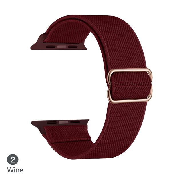 Cinturino in Nylon per Apple watch band 44mm 40mm 38mm 42mm ultra 2 49mm SOLO bracciale correa iwatch series 9 7 SE 6 5 4 8 45mm 41mm