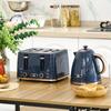 Kettle and Toaster Set, 1.7L 3000W Fast Boil Jug Kettle with Auto Shut Off, 4 Slice Toaster with 7 Level Browning Controls & Crumb Tray
