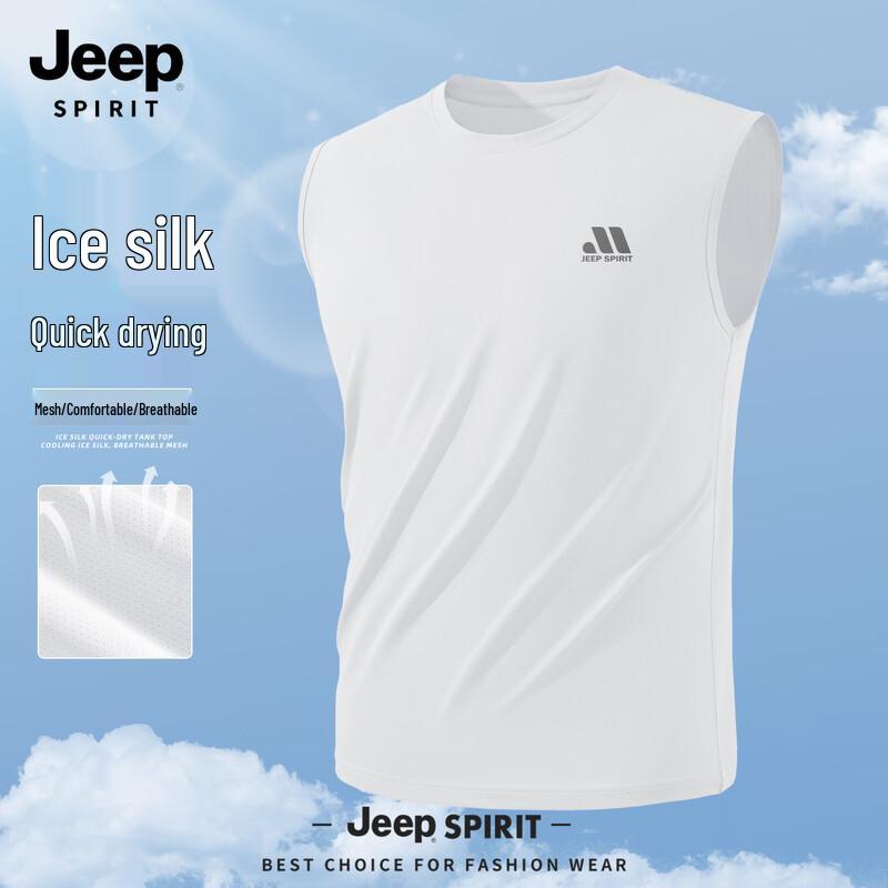 Мужская майка JEEP SPIRIT без рукавов из ледяного шелка 3XL