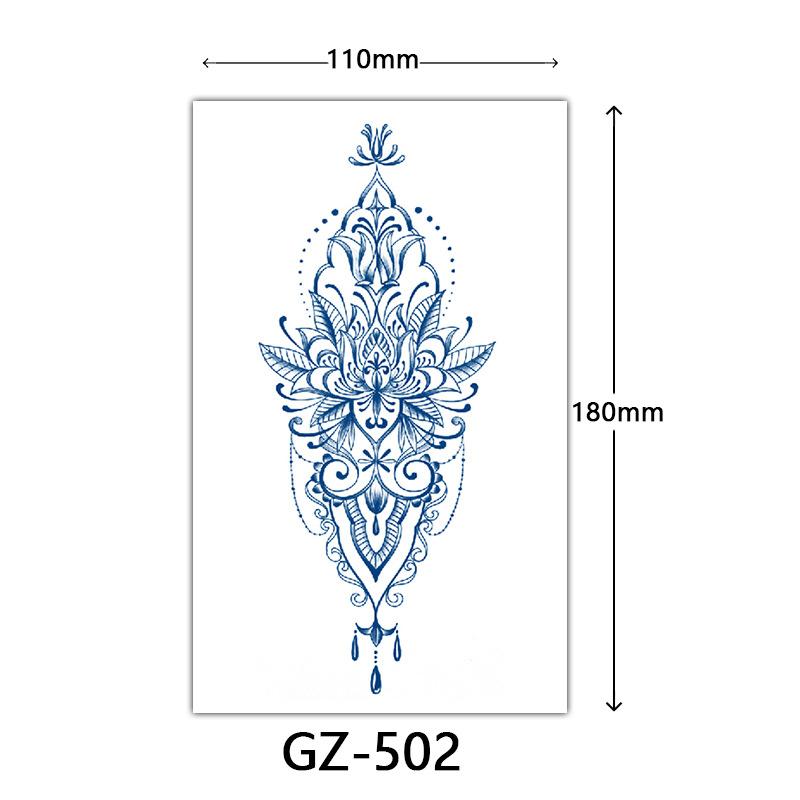 Herbal Tattoo Stickers, Juice Tattoo Stickers, Semi-Permanent Tattoo Stickers Dragon Snake Animal Tattoos
