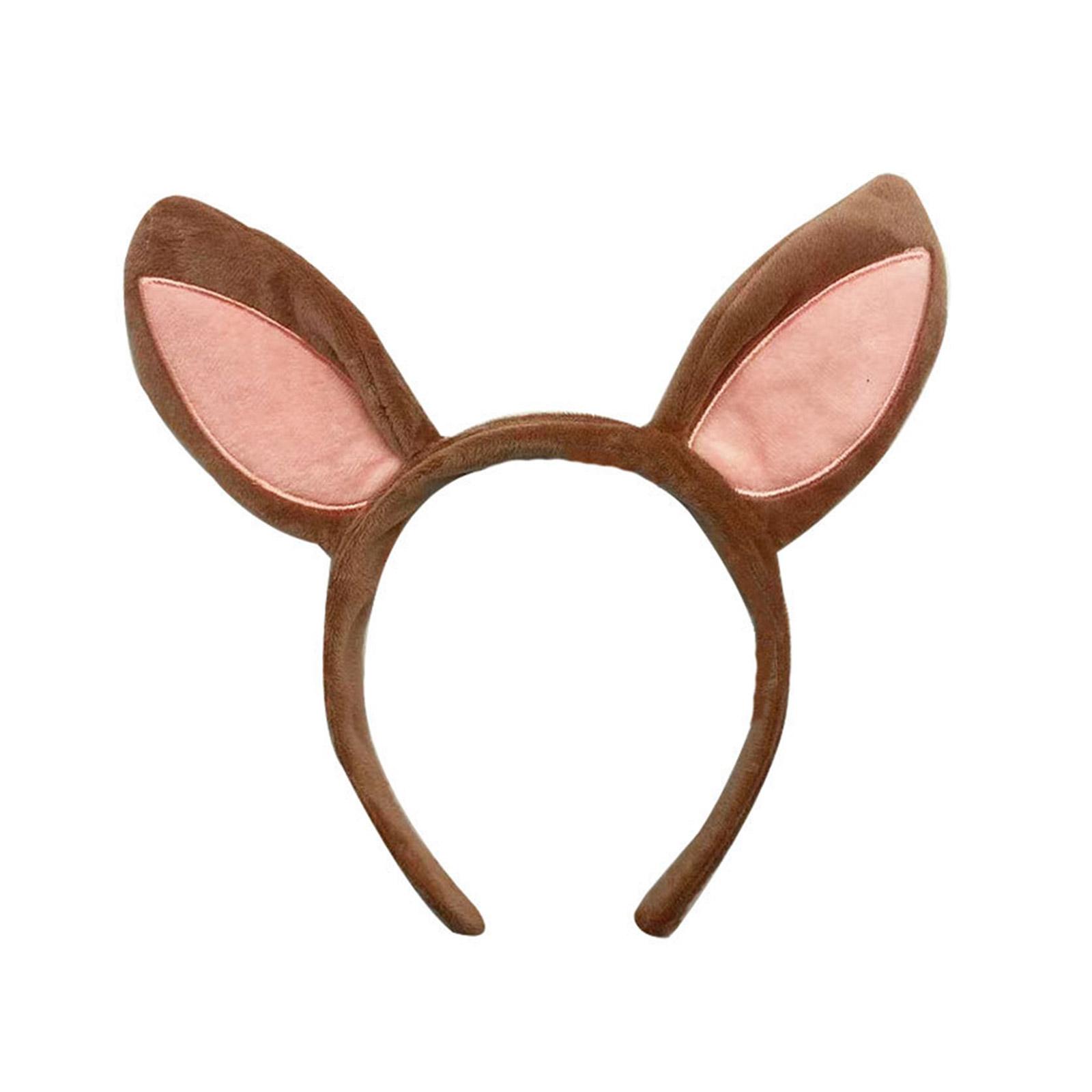 Zoo Animals Ears Headband Jungle Safari Plush Ears Hair Hoop Halloween Cosplay Party Costume for Adult Kids Gift S1