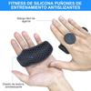 Grip Finger Exerciser Non  Slip Training Grip Fitness Weightlifting Gloves  2 Pairs  Black   Grey