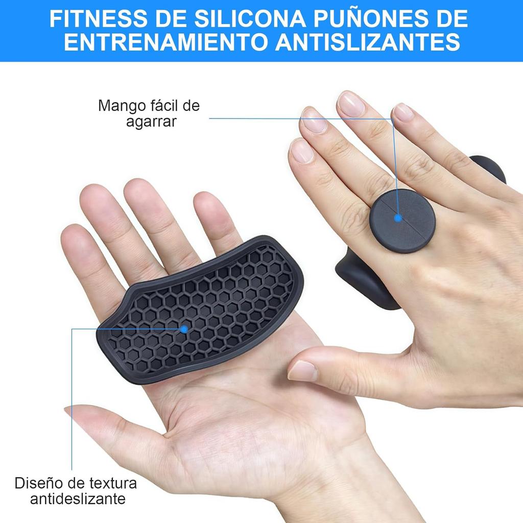 Grip Finger Exerciser Non Slip Training Grip Fitness Weightlifting Gloves 2 Pairs Black Grey