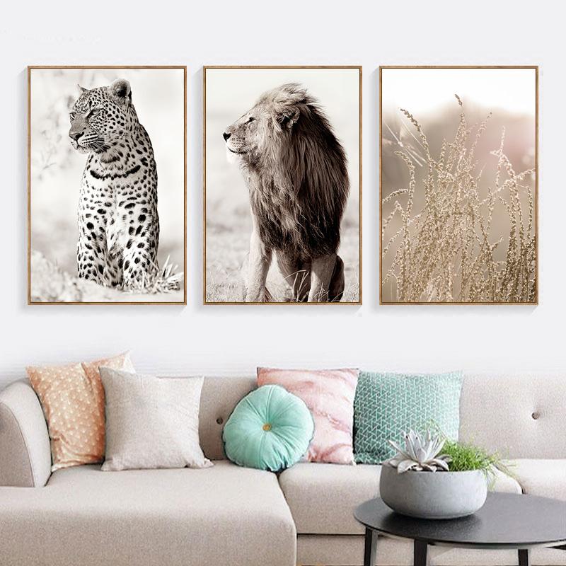 Pastoral Nature Scenery Plants Canvas Paintings Nordic Animal Reed Quotes Posters Modern Print Pictures for Wall Art Home Decor