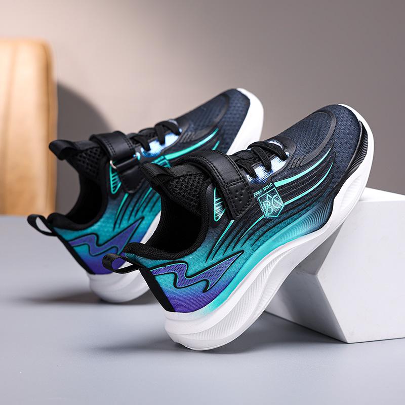 Childrens Boys Sneakers New Breathable Mesh Outdoor School Running Kids Basketball Shoes Luxury Design NonSlip Boys Sports Shoes