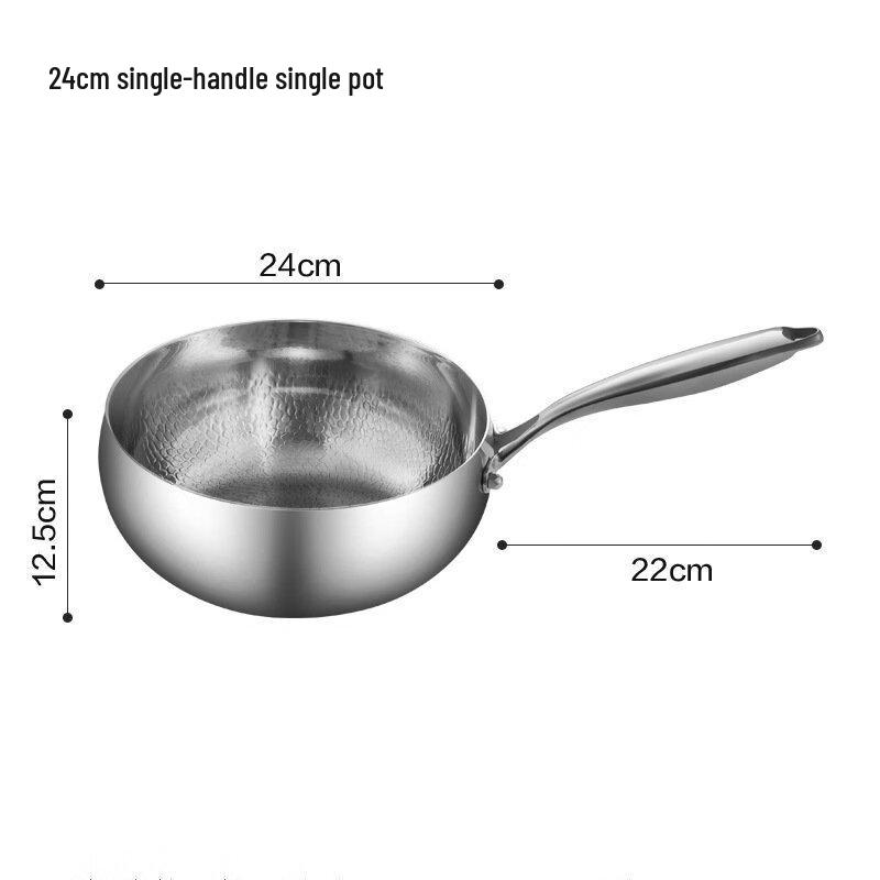 Wutuo 24cm Coating-Free Multi-layer Wok & Soup Pot
