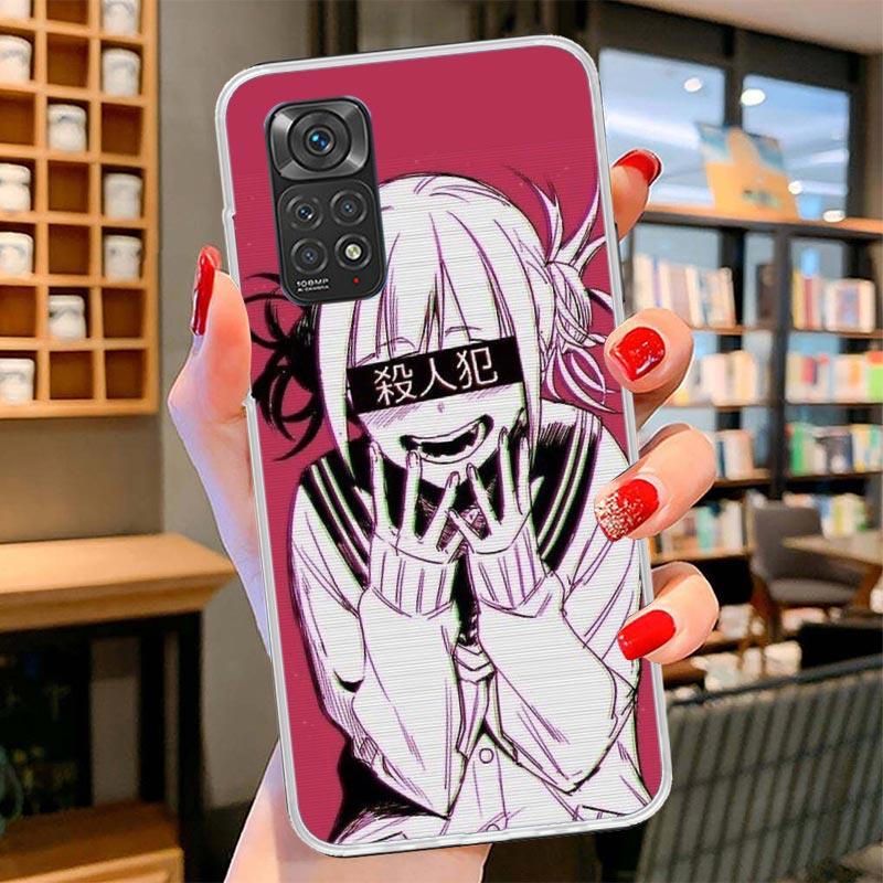 Himiko Toga Waifu Anime MHA Cover Phone Case For Xiaomi Redmi Note 15 14 13 12 11 10 Pro Plus 14S 12S 11S 11T 11E 10S Soft Funda
