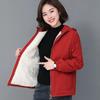 Women's Fleece Jacket Autumn Winter Short Thick Warm Zipper Jacket Loose Women's Hooded Coat Plus Size