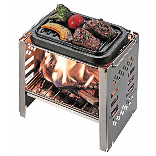 Captain Stag (CAPTAIN STAG) Dutch Oven Iron Casting Square Dutch Oven Mini Width 205 X Depth 130 X Height 90mm Full Water Capacity 750ml No Seasoning