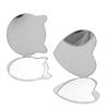 Compact Makeup Mirror Double Sided Stainless Steel Solid Color Drop Resistant Pocket Portable Makeup