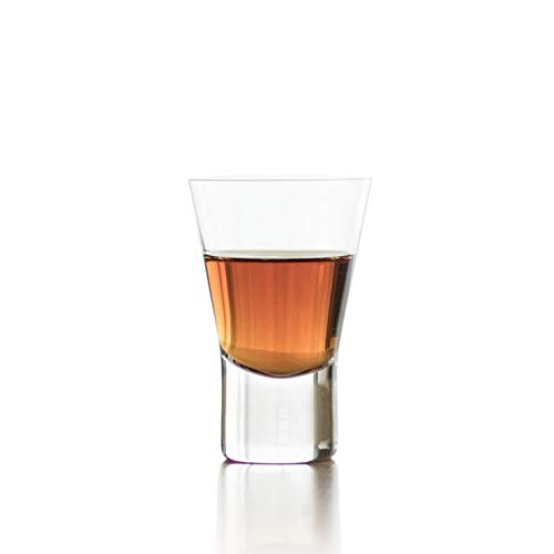 Wired Beans Eternal Shot Glass, Transparent, 90ml, in a Japanese Cedar Box